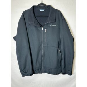 Columbia Men's Outdoor Cruiser Valley II Softshell Jacket Black Heather Size XXL